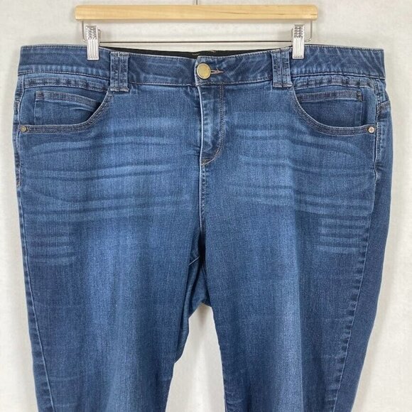 Democracy AB Tech Skinny Ankle Jeans Back To School Staple Y2K Stretch 20W - Picture 5 of 11